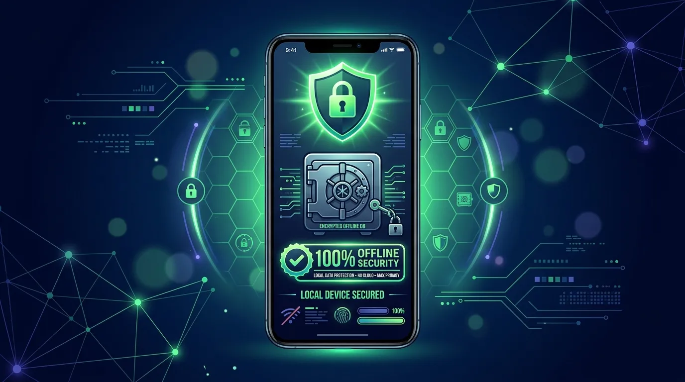 100% Offline Local Device Privacy Vault in Snag App